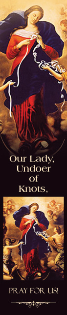 Our Lady Undoer of Knots Bookmark