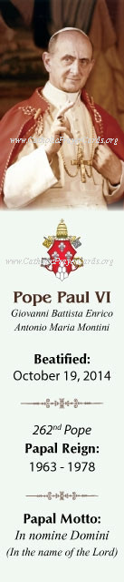   ***ON-SALE***CLOSEOUT***Special Limited Edition Collector's Series Commemorative Pope Paul VI Beat