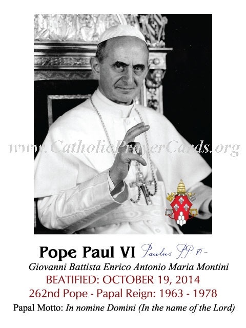***ON-SALE***CLOSEOUT***Special Limited Edition Commemorative Pope Paul VI Beatification Magnet