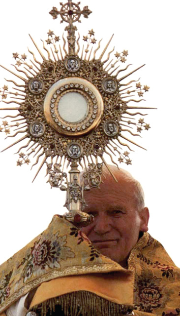 St. John Paul II Eucharistic Prayer Card