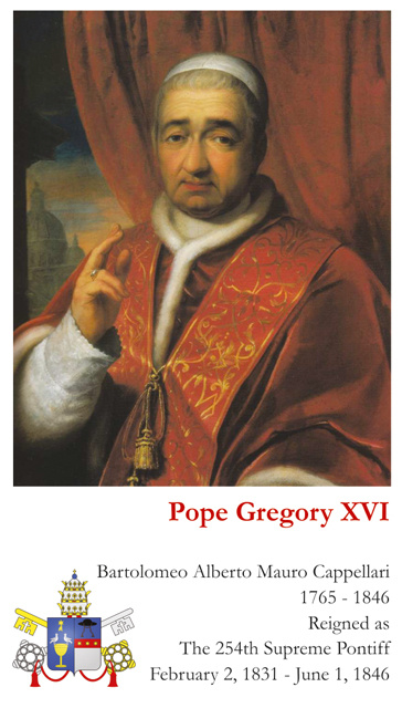 Pope Gregory XVI Card