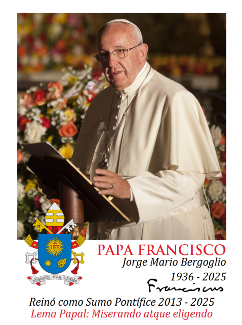 SPANISH- Pope Francis Commemorative Memorial Holy Cards