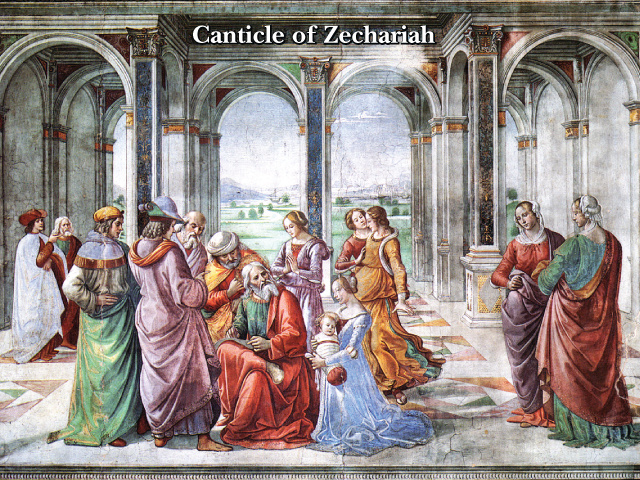Canticle Of Zechariah Prayer Card